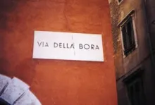 Targa dell Via della Bora